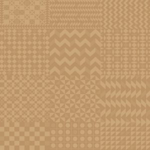 Illustratie van Fornasetti-geometrisch behang Geometrico in goud