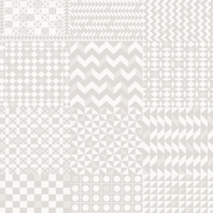 Illustratie van Fornasetti-geometrisch behang Geometrico in creme