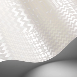 Illustratie van Fornasetti-geometrisch behang Geometrico in creme