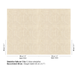 Patroon van raffia behang in beige met geometrisch patroon: Elitis Origine Alfabet RM 1108-01