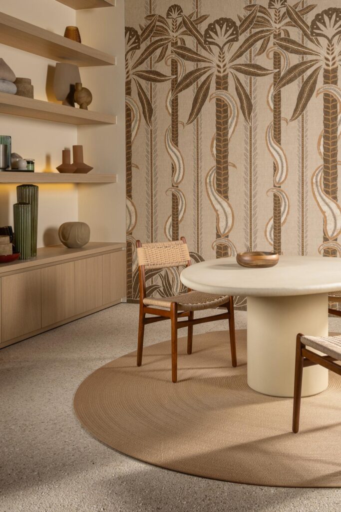 Arte Indienne Kerala behang in kleur Havana (18321) - Interieur impressie