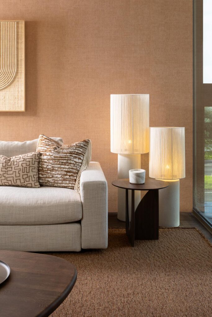 Arte Indienne Mandu behang in kleur Cider (18340) - Interieur impressie