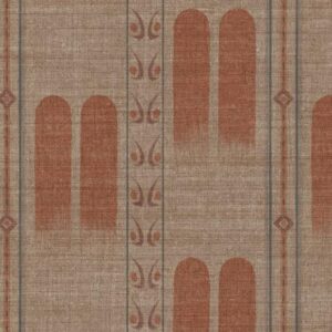 Arte Indienne Poona behang in kleur Mahogany (18303) - Product close-up