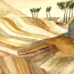 Arte Decors panoramiques Zerzura behang in kleur Warm Sand (74060A) - Product close-up