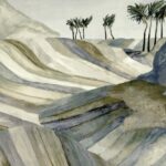 Arte Decors panoramiques Zerzura behang in kleur Desert Night (74062A) - Product close-up