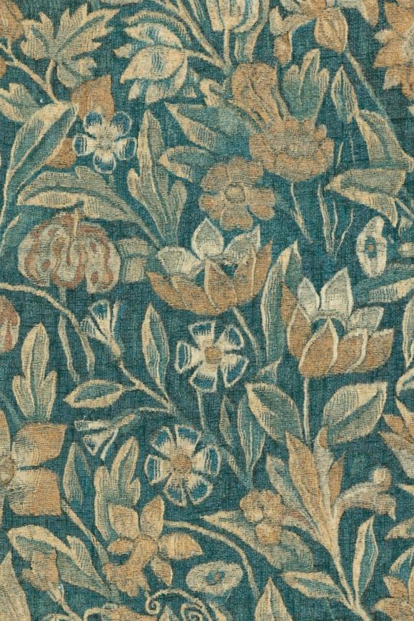 Arte Les Tapisseries Bouquet behang in kleur Teal (97911) - Product close-up