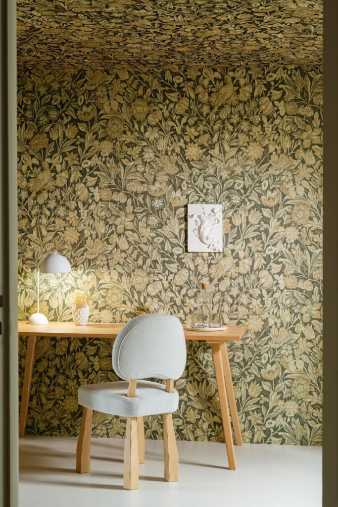 Arte Les Tapisseries Bouquet behang in kleur Bister (97912) - Interieur impressie