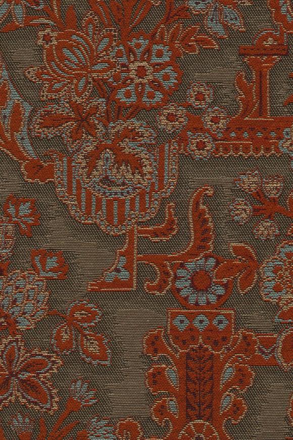 Arte Les Tapisseries Brocade behang in kleur Vermilion (97840) - Product close-up