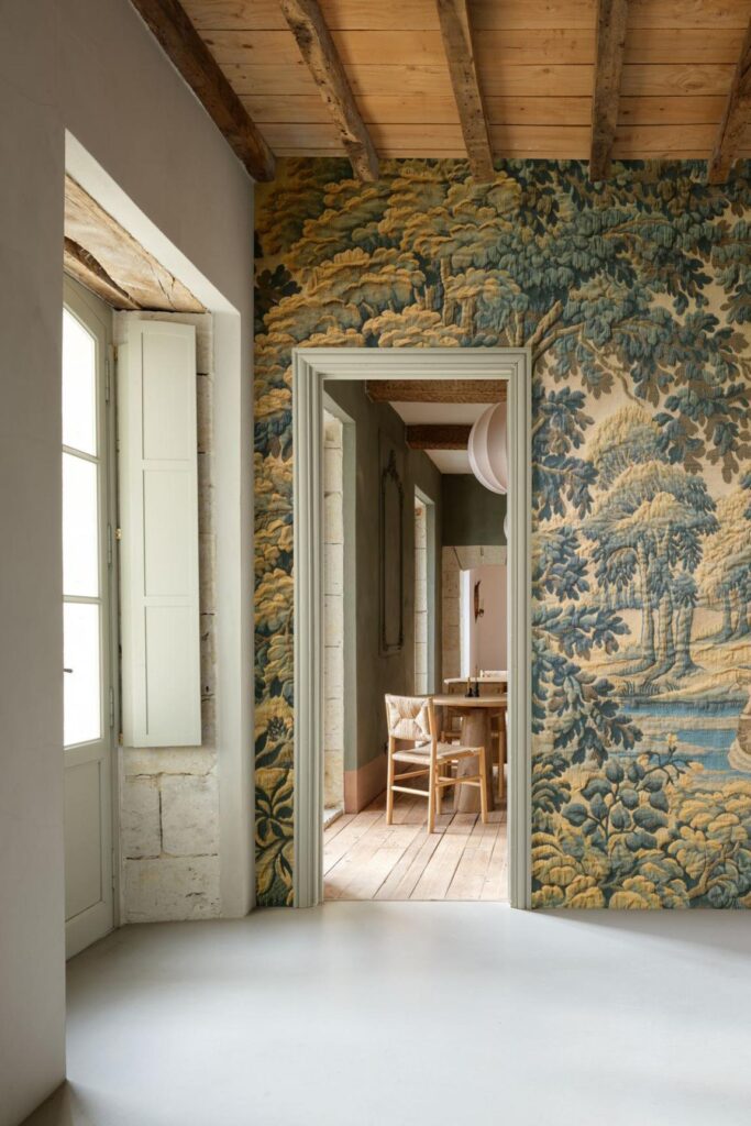 Arte Les Tapisseries Bucolique behang in kleur Forest Green (97850) - Interieur impressie