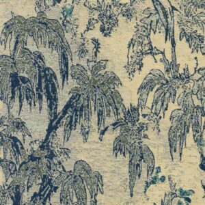 Arte Les Tapisseries Ramage behang in kleur Blue Straw (97832) - Product close-up