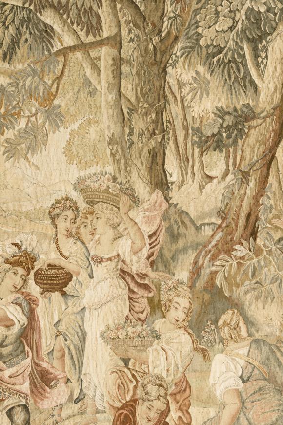 Arte Les Tapisseries Récolte des Fleurs behang in kleur Morning Light (97881) - Product close-up