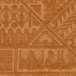 Arte Memphis Amarna behang in kleur Camel (23400) - Product close-up