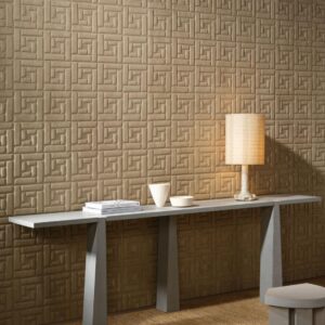 Arte Memphis Sakkara behang in kleur Bister (23410) - Interieur impressie