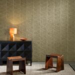 Arte Memphis Siwa behang in kleur Khaki (23432) - Interieur impressie