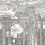 Arte Decors panoramiques Rovine behang in kleur Onyx (42560A) - Product close-up