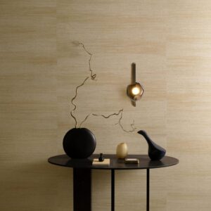 Arte Zephyr Allagi behang in kleur Oat (48652) - Interieur impressie