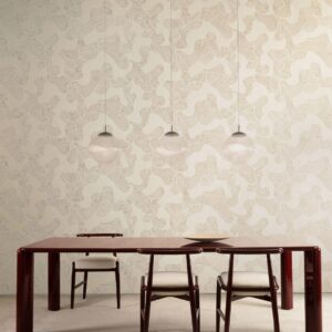 Arte Zephyr Eolian behang in kleur Nougat (48620) - Interieur impressie