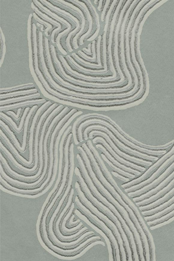 Arte Zephyr Eolian behang in kleur Jadeite (48623) - Product close-up