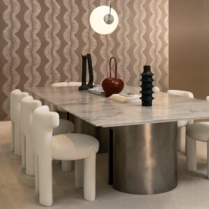 Arte Zephyr Kyma behang in kleur Cappuccino (48613) - Interieur impressie