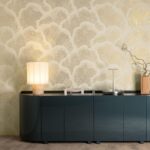 Arte Zephyr Nefeli behang in kleur White gold (48630) - Interieur impressie