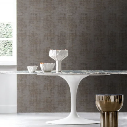 Interieur weergave van CASAMANCE - Le Velours 2 Johara 74392616 in de bruine kleur Rouille