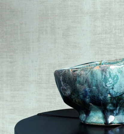 Behang CASAMANCE - Le Velours 2 Johara 74395880 kleur Opaline, muur weergave