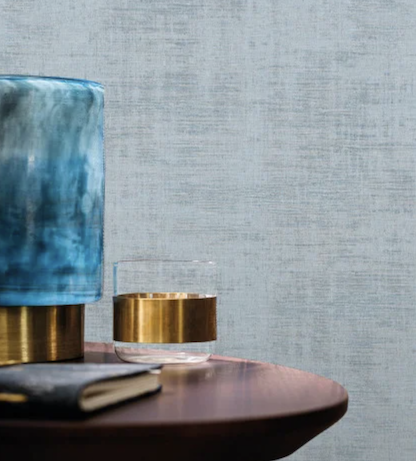 Muur toepassin van het CASAMANCE - Le Velours 2 Johara 74396084 behang in de kleur Bleu ciel