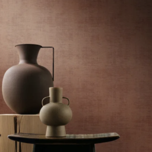 oranje sfeer weergave van het CASAMANCE - Le Velours 2 Johara 74396800 behang in de kleur Brique