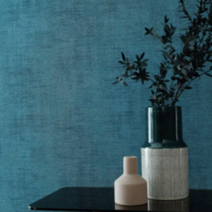 Muur weergave van Casamance Johara 74393636 behang in de kleur Bleu canard