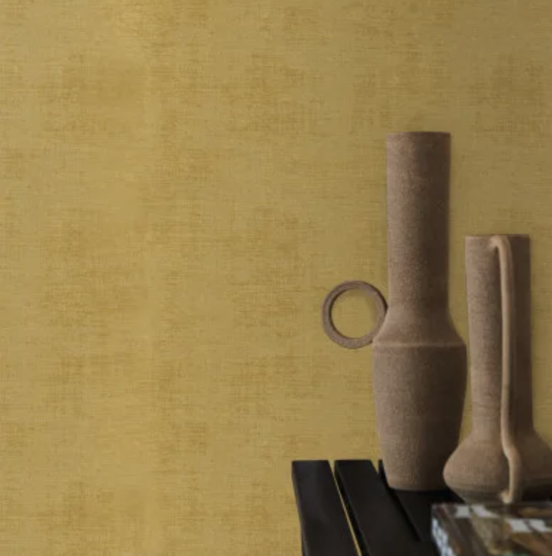 Interieur weergave van Casamance Johara 74394554 behang in de kleur banane