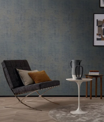 Interieur weergave van het behang Casamance Johara 74395268 in de kleur Orage sable