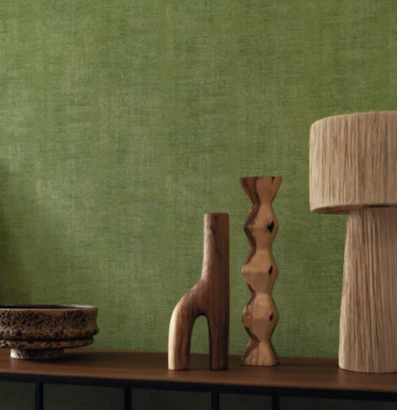 Groen Casamance Johara 74395778 behang in de kleur Green peas