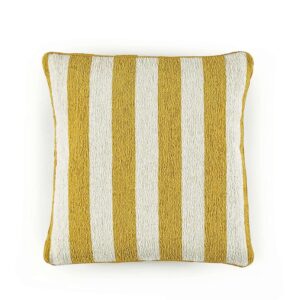 Gestreept kussen Eitis manuka-co-266-22-01 geel/wit