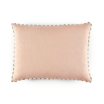 2 kleurig linnen kussen Elitis Gaia CO 271-54-02 oranje en zalm kleur