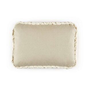 Linnen kussen Elitis-furoshiki-co-278-17-02 met een gevlochten rand