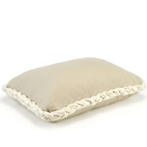 Linnen kussen Elitis-furoshiki-co-278-17-02 met een gevlochten rand