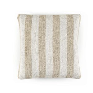 Gestreept kussen Elitis manuka-co-266-03-01 wit/beige