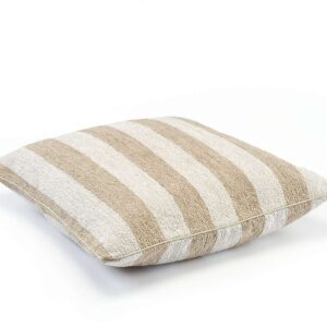 Gestreept kussen Elitis manuka-co-266-03-01 wit/beige