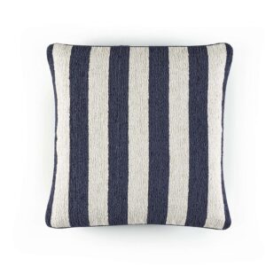 Gestreept kussen Elitis -manuka-co-266-46-01 blauw/wit