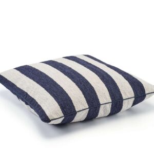 Gestreept kussen Elitis -manuka-co-266-46-01 blauw/wit