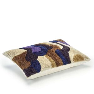 Meerkleurig Elitis paresse-ti-co-275-41-04 sierkussen met paars