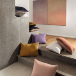 Interieur weergave van Elitis sierkussens Gaia