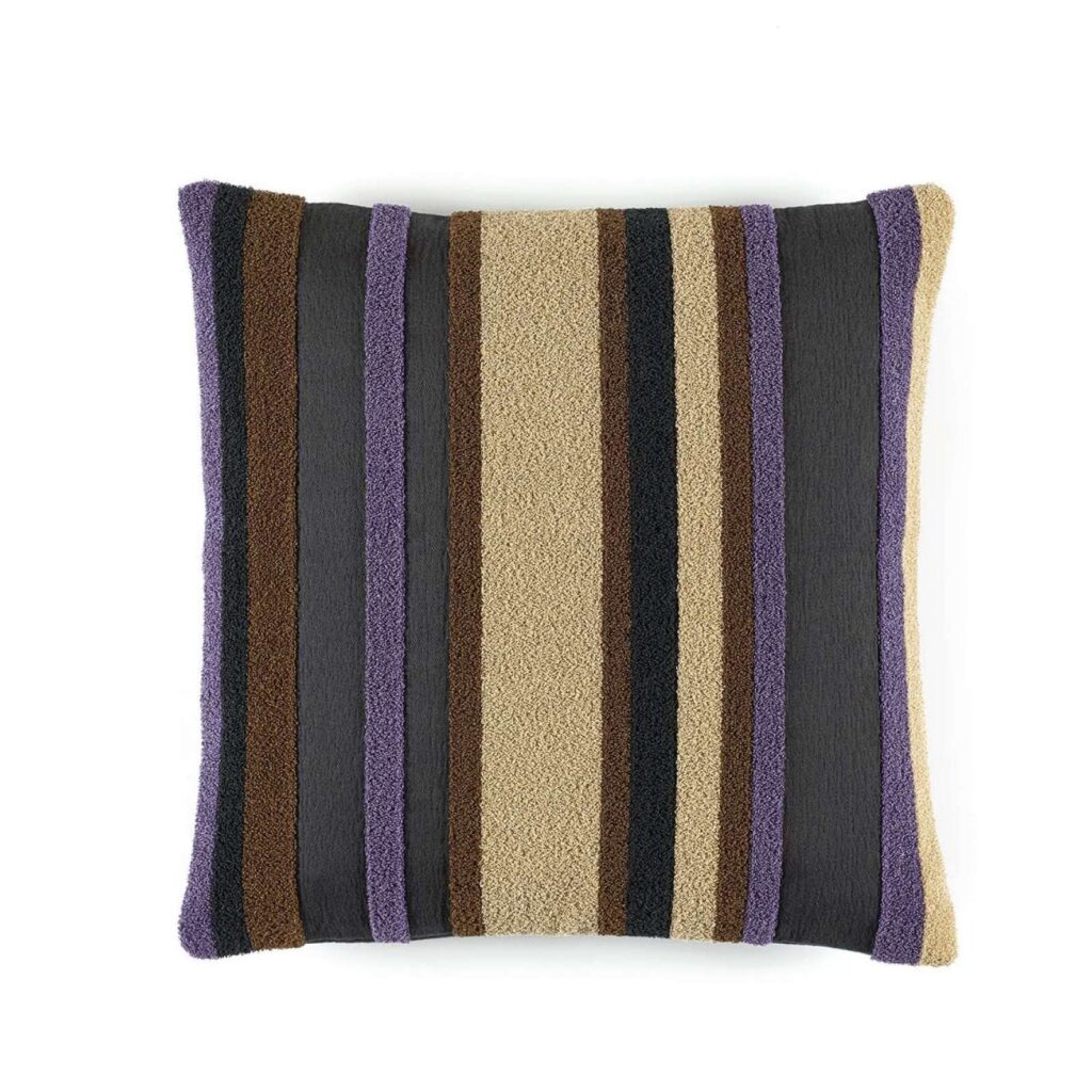 Vierkant gestreept kussen elitis toujours-co-277-41-01