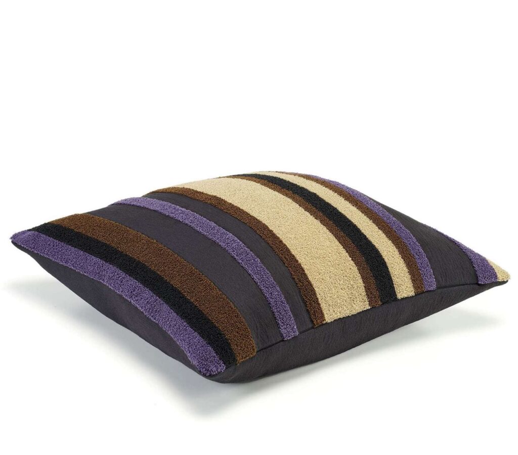 Vierkant gestreept kussen elitis toujours-co-277-41-01