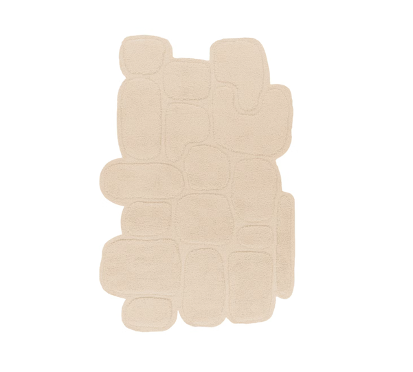 product weergave van het organische vloerkleed Abstract Maya ASO1613188 Almond Organic 16 van Limited Edition