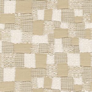 Beige patchwork stof Elitis hiroko-katsura-ja-008-06 in de kleur Au bord du silence