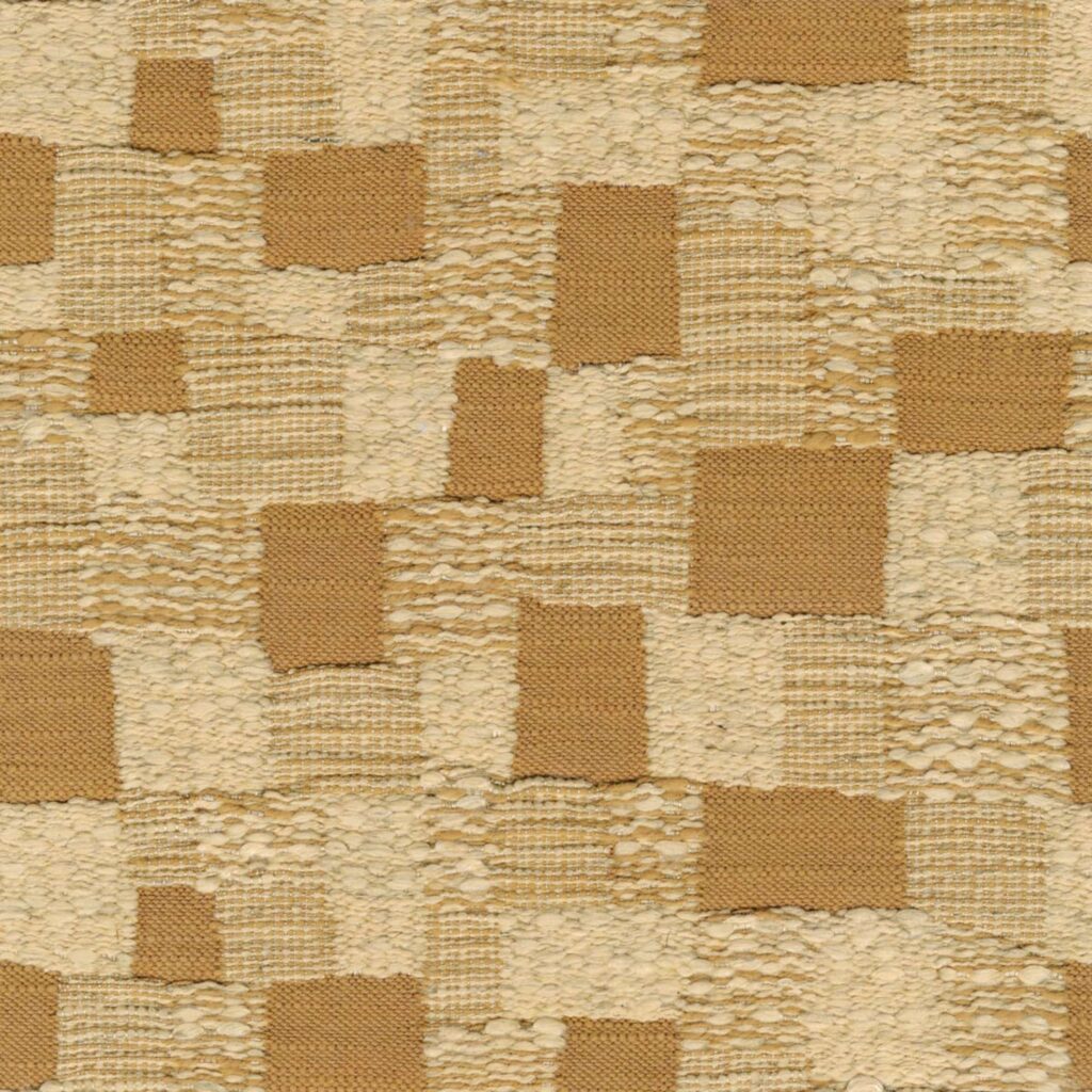 Okergele patchwork stof Elitis hiroko-katsura-ja-008-21 Sous la luminière des mains