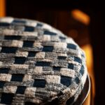 Poefje met de patchwork stof Elitis hiroko-katsura-ja-008-47 Marché du matin