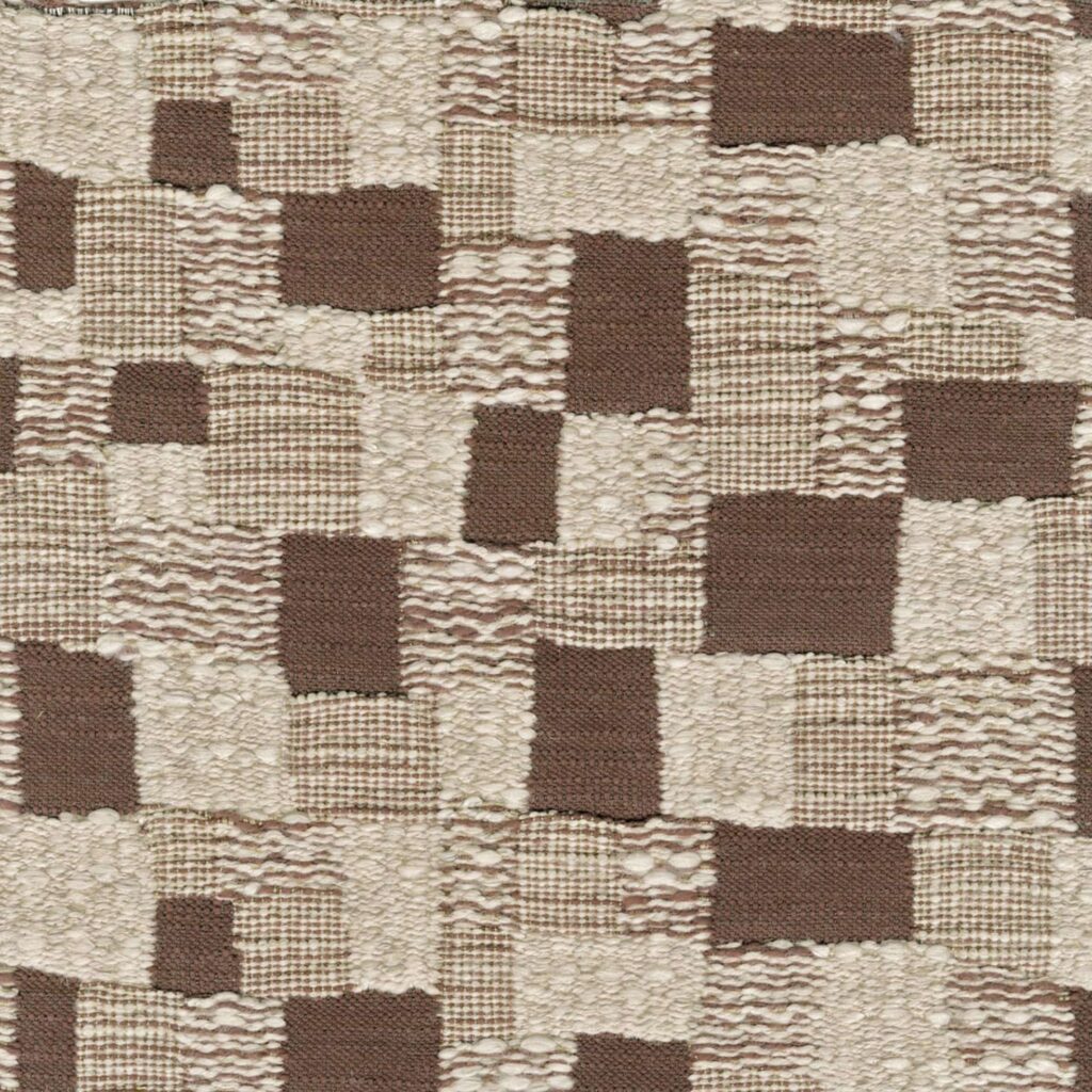 Bruine patchwork stof Elitis hiroko-katsura-ja-008-72 Au détour du chemin