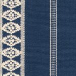 Product weergave van de stof Elitis Onomichi Erika-CN-012-47 in de blauwe kleur Sur la rive immobile